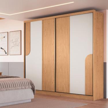 Imagem de Guarda Roupa Casal Flex 2 Portas de Correr Lumos New Moveis Castro