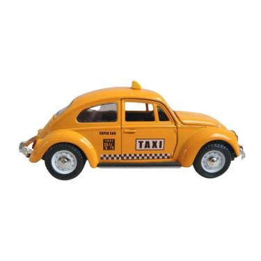 Imagem de Netcar Metal Fusca Com Fricção Taxi Amarelo 1/32 - Net Toy