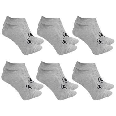 Imagem de Kit 6 Pares de Meias Esporte Legal Sapatilha Invisível Masculina