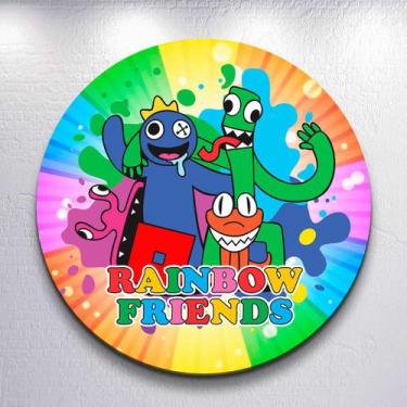 Imagem de Capa Sublimada de Festa Painel Redondo Game Friends Rain Tamanho Grand