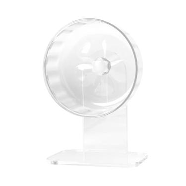 Imagem de MotiveTech Roda de hamster silenciosa, acessórios para gaiola, leve e estável com suporte, brinquedo de corrida, roda de exercícios para pequenos animais