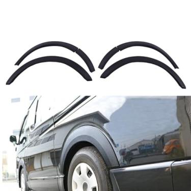 Imagem de Acessórios para guarnições de roda de carro e arco, acessórios compatíveis com HIACE 2005-2018 Kit de carroceria de guarnições de para-lama de roda de sobrancelha