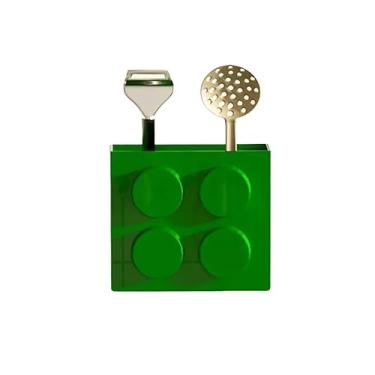 Imagem de Organizador de porta de armário, organizador de porta de armário de bloco de construção magnético, organizador de talheres, organizador de talheres de prata, suporte de faca e garfo, caixa de