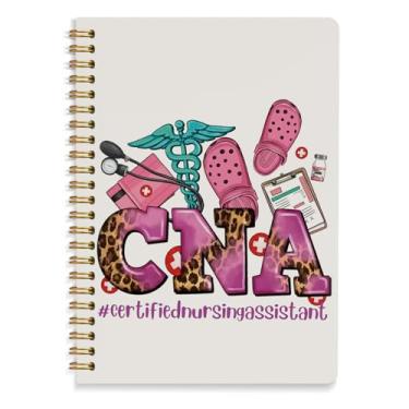 Imagem de Diário de caderno de enfermagem, diários de presentes de assistente de enfermagem certificado CNA, presentes de agradecimento de enfermagem para mulheres, material escolar de enfermagem, caderno