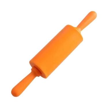 Imagem de Rolo De Massa De Silicone Antiaderente Com Cabo De Plástico Para Cozin