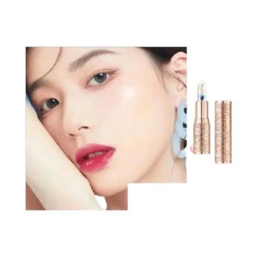 Imagem de Batom Flor Para Mulheres, À Prova D'Água, Hidratante, Mudança De Cor C