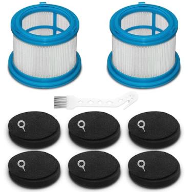 Imagem de 15 peças de substituição de filtro HEPA PowerClean 4039 4052 para Bissell PowerClean FurGuard 280W e FurFinder 200W aspirador sem fio autônomo, 2 filtros de motor, 6 conjuntos de filtros pré-motor, 1