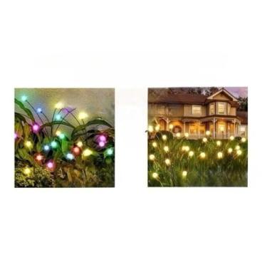 Imagem de Pisca Pisca Natal, Cordão de Luz Led Solar 5m à Prova D’áGua – Pisca Pisca Decorativo para Jardim, Natal e Festas(KitBrancoColorido de Pirilampo)