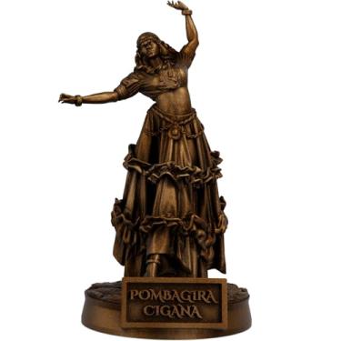Imagem de Estátua Pombagira Cigana Imagem Umbanda Candomblé (Cor Cobre Antigo)