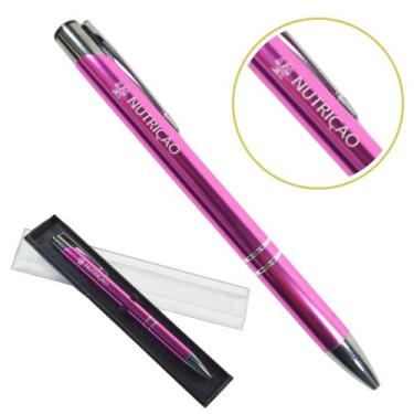 Imagem de Caneta Personalizada Cursos Metal Profissional Coloridas Nutrição - ou