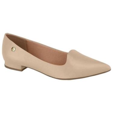 Imagem de Sapatilha Feminina Vizzano Bico Fino Casual Social, Bege, 34