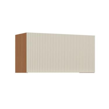 Imagem de Armário Aéreo Simone Mendes 100% MDF 1 Porta Bege e Carvalho