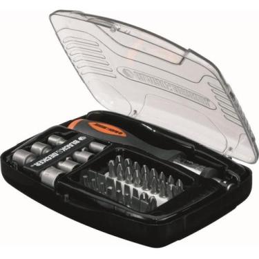 Imagem de Jogo de Parafusar Black Decker com Chave Catraca + Maleta 40 Peças A70