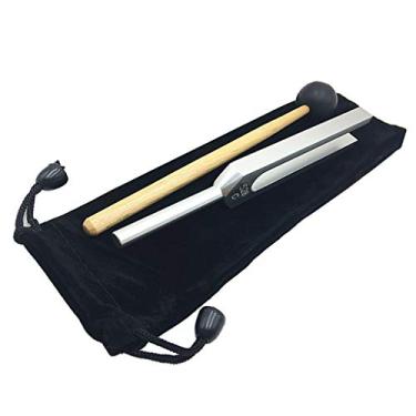 Imagem de Milageto Kit de diapasão durável de alta frequência 528 Hz e martelo para ioga