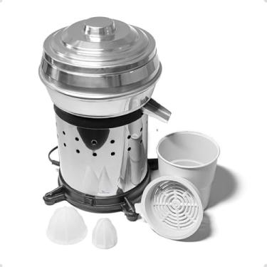 Imagem de Espremedor Extrator Industrial Inox para Suco de Laranja e Limão – 500W para Bar, Cozinha e Restaurante
