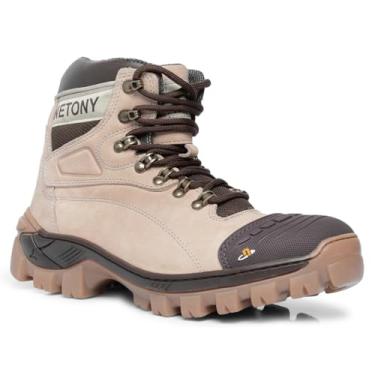 Imagem de Bota Masculina Coturno Comando em Couro Legítimo Tratorado (Branco, BR, Adulto, Numérico, 37)