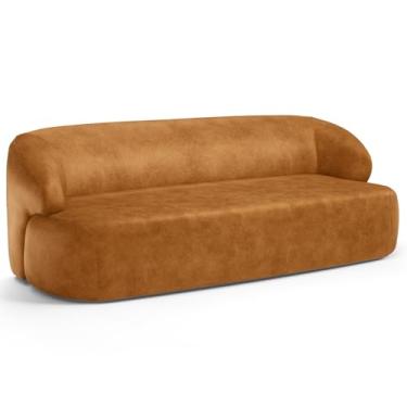 Imagem de Sofá 2 Lugares Orgânico Para Sala Living 150cm Barolo L06 Couríssimo Whisky- Lyam Decor