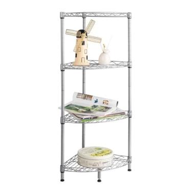 Imagem de Estante de Aço Multiuso de Canto 4 Prateleiras