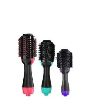 Imagem de Escova Secadora 110/220v Alisador Elétrica Escova de ar quente Modeladores de cabelo Com 3 Em1 (aleatório,110V)