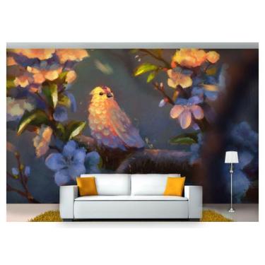 Imagem de Papel De Parede Animais Pássaro Arte 3D Anm123 - Você Decora