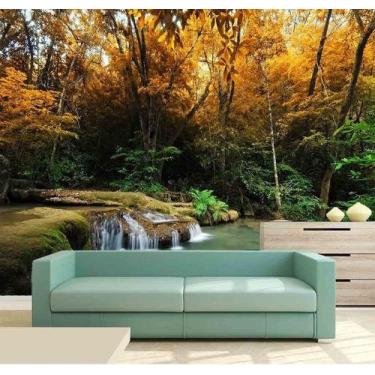 Imagem de Papel Parede Painel Fotográfico Cachoeira 3D 3,75M² Na 019 - Voce Deco