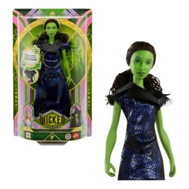 Imagem de Boneca Elphaba Wicked For Good, canta a música For Good Mattel Jfm09