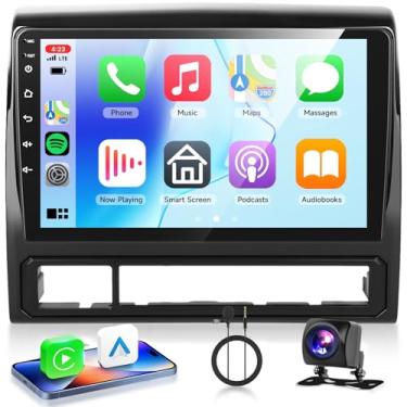 Imagem de Rádio estéreo 4 + 64 G para Toyota Tacoma 2005-2015 Android com carro sem fio CarPlay Android Auto, tela sensível ao toque IPS de 9 polegadas, Bluetooth 5.0, GPS, WiFi, SWC, 59UI, 32EQ AI DSP + câmera