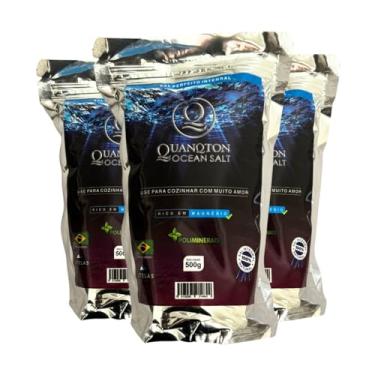 Imagem de Sal Marinho Integral Moído Quanqton Ocen Salt 500g Compre 2 Ganhe 1!