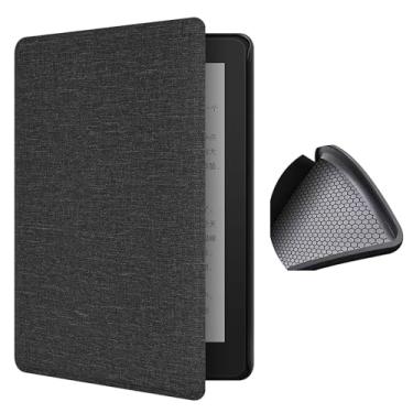 Imagem de Yzlvigrous Caixa de Textura de Pano para Kindle Paperwhite 7/6/5ª Geração 2015/2013/2012, Tampa Traseira de TPU Macia de 6 Polegadas com Sono/despertar Automático, Modelo: DP75SDI/EY21