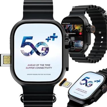 Imagem de Smartwatch Relógio Inteligente 5G Ultra 3 AI, 16GB, com Pulseiras de 49mm, Tela AMOLED, CHIP, Câmera, NFC, ChatGPT, GPS, Masculino, Multifuncional, Resistente à Água, Moderno (Preto)