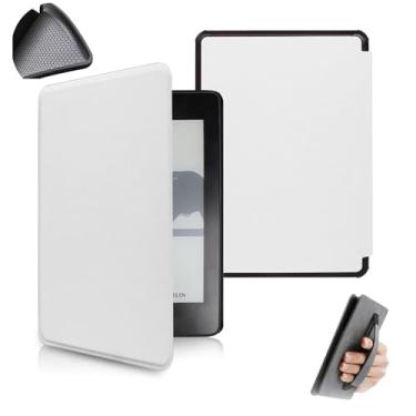 Imagem de Yzlvigrous Capa de Padrão Cruzado para Kindle Paperwhite 7/6/5ª Geração 2015/2013/2012, Tampa de 6 Polegadas com Sono Automático e Acordar, TPU Macio de Volta com Design de Descanso de Mão