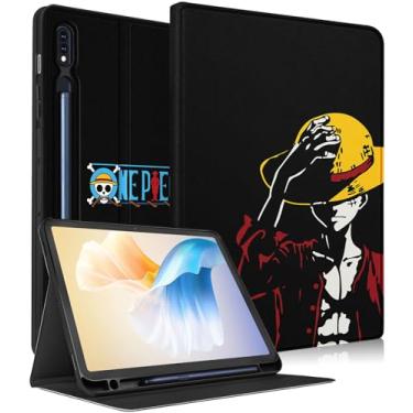 Imagem de Besoar Linda capa para Samsung Galaxy Tab S9 FE Plus/S9 Plus para meninas e crianças – capas com design de desenho animado fofo para meninos e mulheres adolescentes com suporte e design inteligente