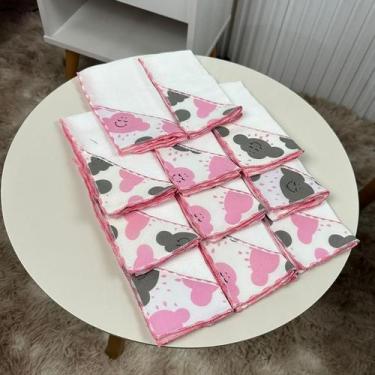 Imagem de Kit 11 Fraldinha de Boca Bebê Babete Dupla Camada linha SUPREME - Mãe 