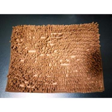 Imagem de Tapete Banheiro 40x60 Antiderrapante Bolinha Microfibra Macarrão Luxo 