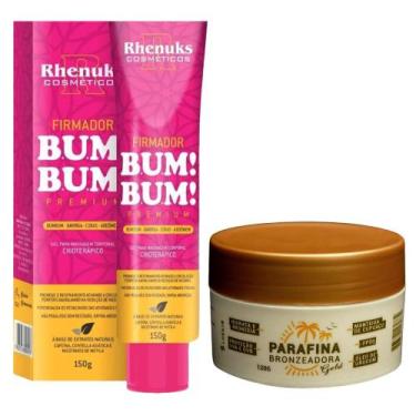 Imagem de Parafina Bronzeadora Gold FPS8 Hidrata e Bronzeia + Gel Firmador Bumbu