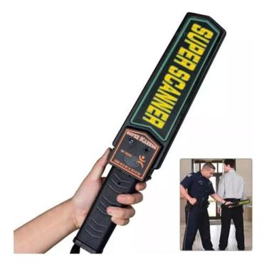 Imagem de Detector Metais Manual Portátil Bateria Recarregável Cor - Shopbr