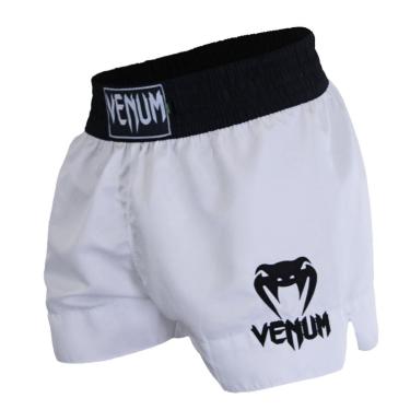 Imagem de Short Muay Thai Venum Classic - Branco-Unissex