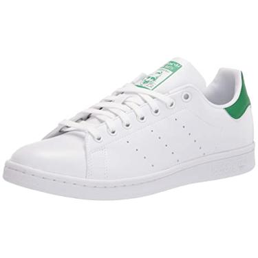 Imagem de adidas Originals Tênis feminino Stan Smith (End Plastic Waste), Branco/Verde/Branco, 10.5