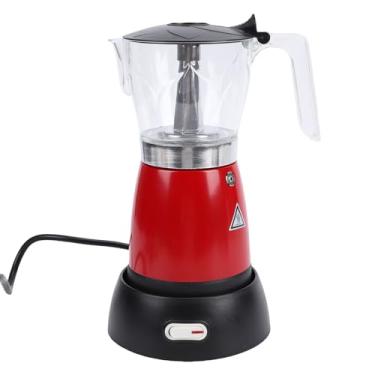 Imagem de YOUTHINK Cafeteira Cubana Máquina de café Expresso Elétrica 6 Xícaras Pote Moka Transparente para Fabricação de café Cubano Italiano Fabricação Rápida de Liga de Alumínio para Uso Em Escritórios
