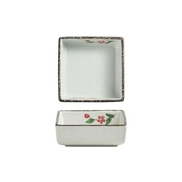Imagem de prato de lanche Prato de lanche doméstico premium sentimento prato cerâmica quadrado tempero tigela lanches nozes tigela de sopa
