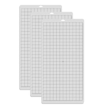 Imagem de Matriz de Corte Substituição Adesiva Transparente com Grade Medição para Máquina Plotter Silhouette Cameo Explore 3PCS