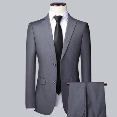 Imagem de Terno Formal Masculino De 3 Peças Blazer Colete Calças Para Casamento 