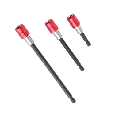 Imagem de Fafeicy Suportes de 3 Bits, Conjunto de Barra de Extensão de Haste Hexagonal Com Aço Inoxidável e Aço Vanádio, Furadeira Elétrica de Chave de Fenda Elétrica de Haste Hexagonal de 1/4, Tamanho (#01)