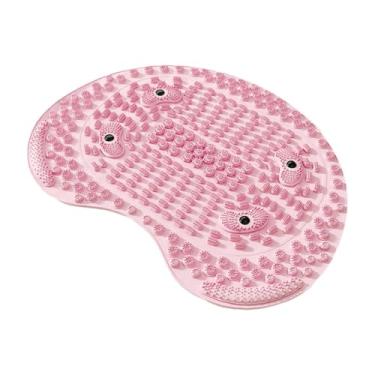 Imagem de oshhni Tapete de massagem para os pés com pontos de pressão para cozinha, escritório, academia e quarto, Rosa