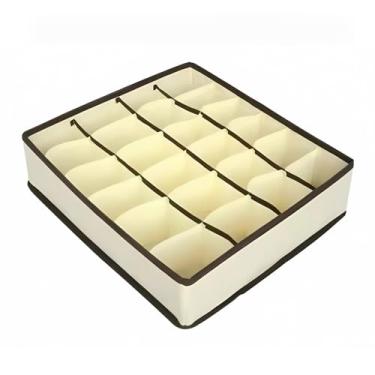 Imagem de Organizador de Gavetas Estojo com Divisorias Para Guarda Roupas Portatil Dobravel Roupas Intimas e Objetos (1,24 Divisórias)