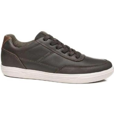 Imagem de Sapatenis Estiloso Pegada Coffe Masculino, 45, Estonado coffe