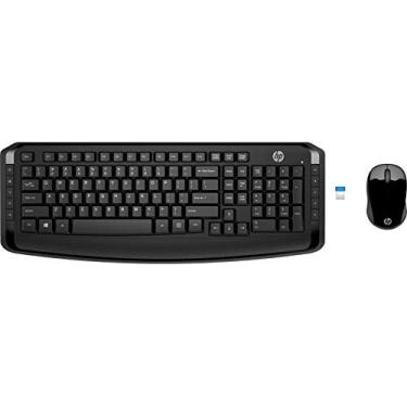Imagem de Teclado e mouse de mesa clássicos sem fio HP (LV290AA#ABA)