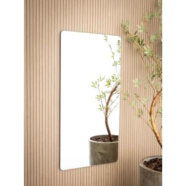 Imagem de Espelho Grande Decorativo de Parede para Sala, Quarto, Hall, Banheiro e Maquiagem, Bordas Lapidadas, 3mm de Espessura.