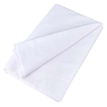 Imagem de MAYJOYDIY Tecido de lona branca 2,2 jardas x 59 polegadas Pano de lona de pato com material de costura de tamanho grande para pintura, costura, artesanato, bolsas, capas de apoio feitas à mão