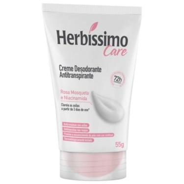 Imagem de Desodorante Creme Herbíssimo Care Rosa Mosqueta e Niacinamida 55g - Bi